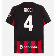 AC Milan Samuele Ricci #4 Hjemmedrakt 2025-26 Kortermet